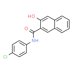 ChemSpider 2D Image | 4'-Chloro-3-hydroxy-2-naphthanilide | C17H12ClNO2