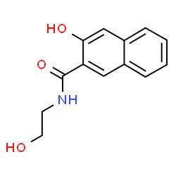 ChemSpider 2D Image | 2-HYDROXY-3-NAPHTHOIC ACID ETHANOLAMIDE | C13H13NO3