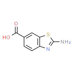ChemSpider 2D Image | 2-Amino-6-benzothiazolecarboxylic acid | C8H6N2O2S