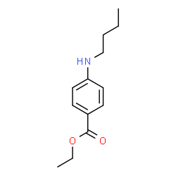 ChemSpider 2D Image | ETHYL 4-BUTYLAMINOBENZOATE | C13H19NO2