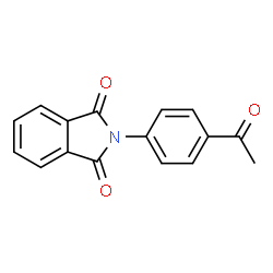 ChemSpider 2D Image | 2-(4-Acetyl-phenyl)-isoindole-1,3-dione | C16H11NO3