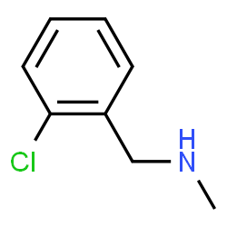 ChemSpider 2D Image | 2-Chloro-N-methylbenzylamine | C8H10ClN