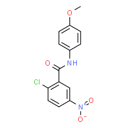 ChemSpider 2D Image | 2-Chloro-N-(4-methoxyphenyl)-5-nitrobenzamide | C14H11ClN2O4