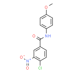 ChemSpider 2D Image | 4-Chloro-N-(4-methoxyphenyl)-3-nitrobenzamide | C14H11ClN2O4