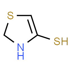 ChemSpider 2D Image | 2,3-Dihydro-1,3-thiazole-4-thiol | C3H5NS2