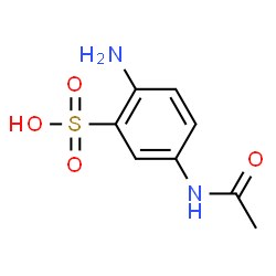 ChemSpider 2D Image | 5-Acetamido-2-aminobenzenesulfonic acid | C8H10N2O4S