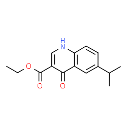 ChemSpider 2D Image | Ethyl 4-hydroxy-6-isopropylquinoline-3-carboxylate | C15H17NO3