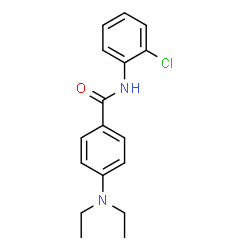 ChemSpider 2D Image | N-(2-Chlorophenyl)-4-(diethylamino)benzamide | C17H19ClN2O