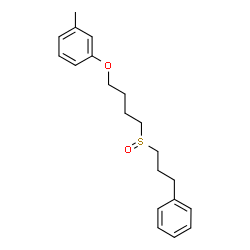 ChemSpider 2D Image | 1-Methyl-3-{4-[(3-phenylpropyl)sulfinyl]butoxy}benzene | C20H26O2S