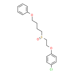 ChemSpider 2D Image | 1-Chloro-4-{2-[(4-phenoxybutyl)sulfinyl]ethoxy}benzene | C18H21ClO3S