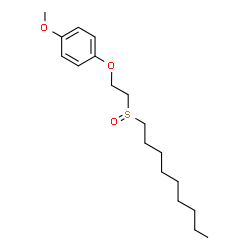 ChemSpider 2D Image | 1-Methoxy-4-[2-(nonylsulfinyl)ethoxy]benzene | C18H30O3S