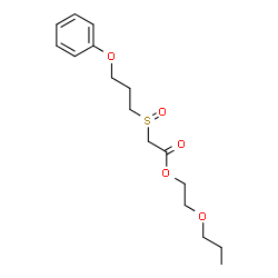 ChemSpider 2D Image | 2-Propoxyethyl [(3-phenoxypropyl)sulfinyl]acetate | C16H24O5S
