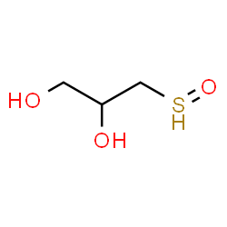 ChemSpider 2D Image | 3-(Oxido-lambda~4~-sulfanyl)-1,2-propanediol | C3H8O3S