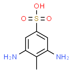 ChemSpider 2D Image | 2,6-Diaminotoluene-4-sulfonic acid | C7H10N2O3S