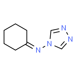 ChemSpider 2D Image | N-(4H-1,2,4-Triazol-4-yl)cyclohexanimine | C8H12N4