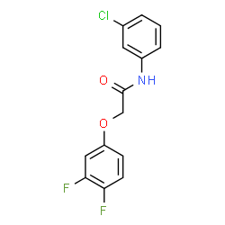 ChemSpider 2D Image | N-(3-Chlorophenyl)-2-(3,4-difluorophenoxy)acetamide | C14H10ClF2NO2