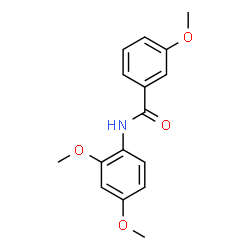 ChemSpider 2D Image | N-(2,4-Dimethoxyphenyl)-3-methoxybenzamide | C16H17NO4