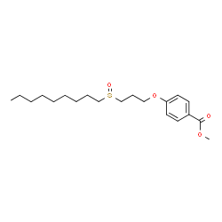 ChemSpider 2D Image | Methyl 4-[3-(nonylsulfinyl)propoxy]benzoate | C20H32O4S