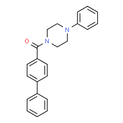 ChemSpider 2D Image | 4-Biphenylyl(4-phenyl-1-piperazinyl)methanone | C23H22N2O