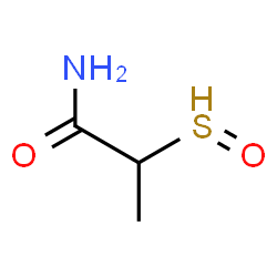 ChemSpider 2D Image | 2-(Oxido-lambda~4~-sulfanyl)propanamide | C3H7NO2S
