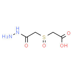 ChemSpider 2D Image | [(2-Hydrazino-2-oxoethyl)sulfinyl]acetic acid | C4H8N2O4S