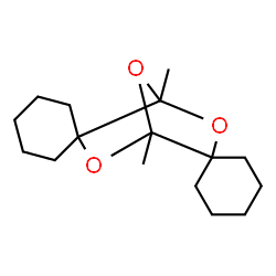 ChemSpider 2D Image | 1',4'-Dimethyl-3',6',7'-trioxadispiro[cyclohexane-1,2'-bicyclo[2.2.1]heptane-5',1''-cyclohexane] | C16H26O3