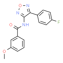 ChemSpider 2D Image | N-[4-(4-Fluorophenyl)-1,2,5-oxadiazol-3-yl]-3-methoxybenzamide | C16H12FN3O3