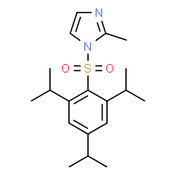ChemSpider 2D Image | 2-Methyl-1-(2,4,6-triisopropyl-benzenesulfonyl)-1H-imidazole | C19H28N2O2S