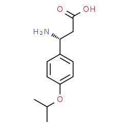 ChemSpider 2D Image | (3R)-3-Amino-3-(4-isopropoxyphenyl)propanoic acid | C12H17NO3