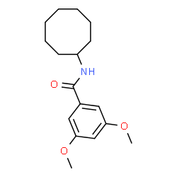 ChemSpider 2D Image | N-Cyclooctyl-3,5-dimethoxybenzamide | C17H25NO3