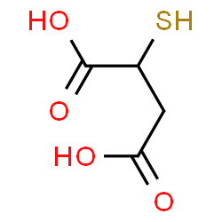 ChemSpider 2D Image | Thiomalic acid | C4H6O4S