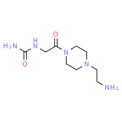 ChemSpider 2D Image | 1-{2-[4-(2-Aminoethyl)-1-piperazinyl]-2-oxoethyl}urea | C9H19N5O2