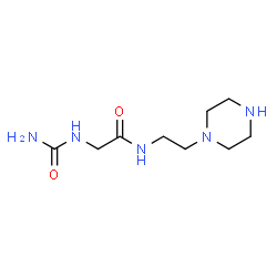 ChemSpider 2D Image | N~2~-Carbamoyl-N-[2-(1-piperazinyl)ethyl]glycinamide | C9H19N5O2