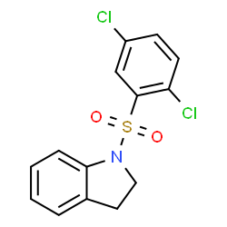 ChemSpider 2D Image | 1-[(2,5-Dichlorophenyl)sulfonyl]indoline | C14H11Cl2NO2S