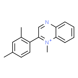 ChemSpider 2D Image | 2-(2,4-Dimethylphenyl)-1-methylquinoxalin-1-ium | C17H17N2