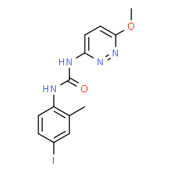 ChemSpider 2D Image | 1-(4-Iodo-2-methylphenyl)-3-(6-methoxy-3-pyridazinyl)urea | C13H13IN4O2