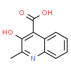 ChemSpider 2D Image | 3-Hydroxy-2-methyl-4-quinolinecarboxylic acid | C11H9NO3