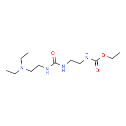 ChemSpider 2D Image | Ethyl [2-({[2-(diethylamino)ethyl]carbamoyl}amino)ethyl]carbamate | C12H26N4O3