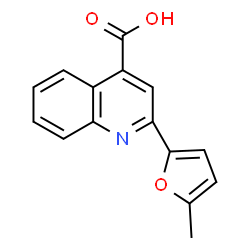 ChemSpider 2D Image | 2-(5-Methyl-2-furyl)-4-quinolinecarboxylic acid | C15H11NO3