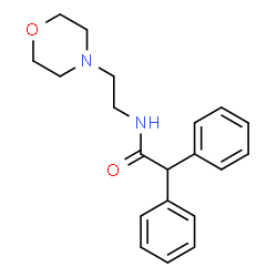 ChemSpider 2D Image | N-[2-(4-Morpholinyl)ethyl]-2,2-diphenylacetamide | C20H24N2O2
