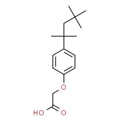 ChemSpider 2D Image | [4-(2,4,4-Trimethyl-2-pentanyl)phenoxy]acetic acid | C16H24O3