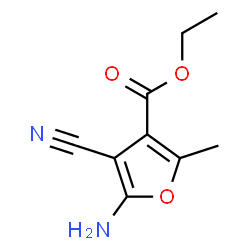 ChemSpider 2D Image | Ethyl 5-amino-4-cyano-2-methyl-3-furoate | C9H10N2O3