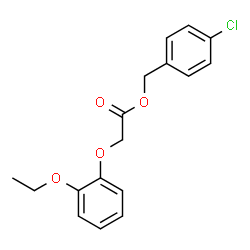 ChemSpider 2D Image | 4-Chlorobenzyl (2-ethoxyphenoxy)acetate | C17H17ClO4