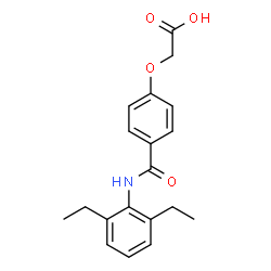 ChemSpider 2D Image | {4-[(2,6-Diethylphenyl)carbamoyl]phenoxy}acetic acid | C19H21NO4