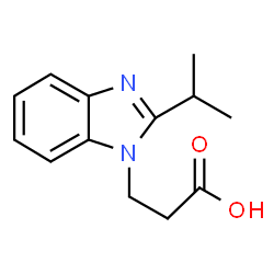 ChemSpider 2D Image | 3-(2-Isopropyl-1H-benzimidazol-1-yl)propanoic acid | C13H16N2O2