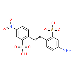 ChemSpider 2D Image | 5-Amino-2-[2-(4-nitro-2-sulfophenyl)vinyl]benzenesulfonic acid | C14H12N2O8S2