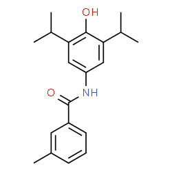 ChemSpider 2D Image | N-(4-Hydroxy-3,5-diisopropylphenyl)-3-methylbenzamide | C20H25NO2