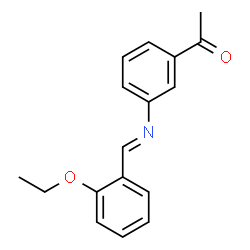 ChemSpider 2D Image | 1-{3-[(E)-(2-Ethoxybenzylidene)amino]phenyl}ethanone | C17H17NO2