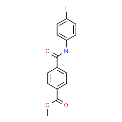 ChemSpider 2D Image | Methyl 4-[(4-fluorophenyl)carbamoyl]benzoate | C15H12FNO3