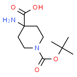 ChemSpider 2D Image | 1-Boc-4-aminopiperidine-4-carboxylic Acid | C11H20N2O4